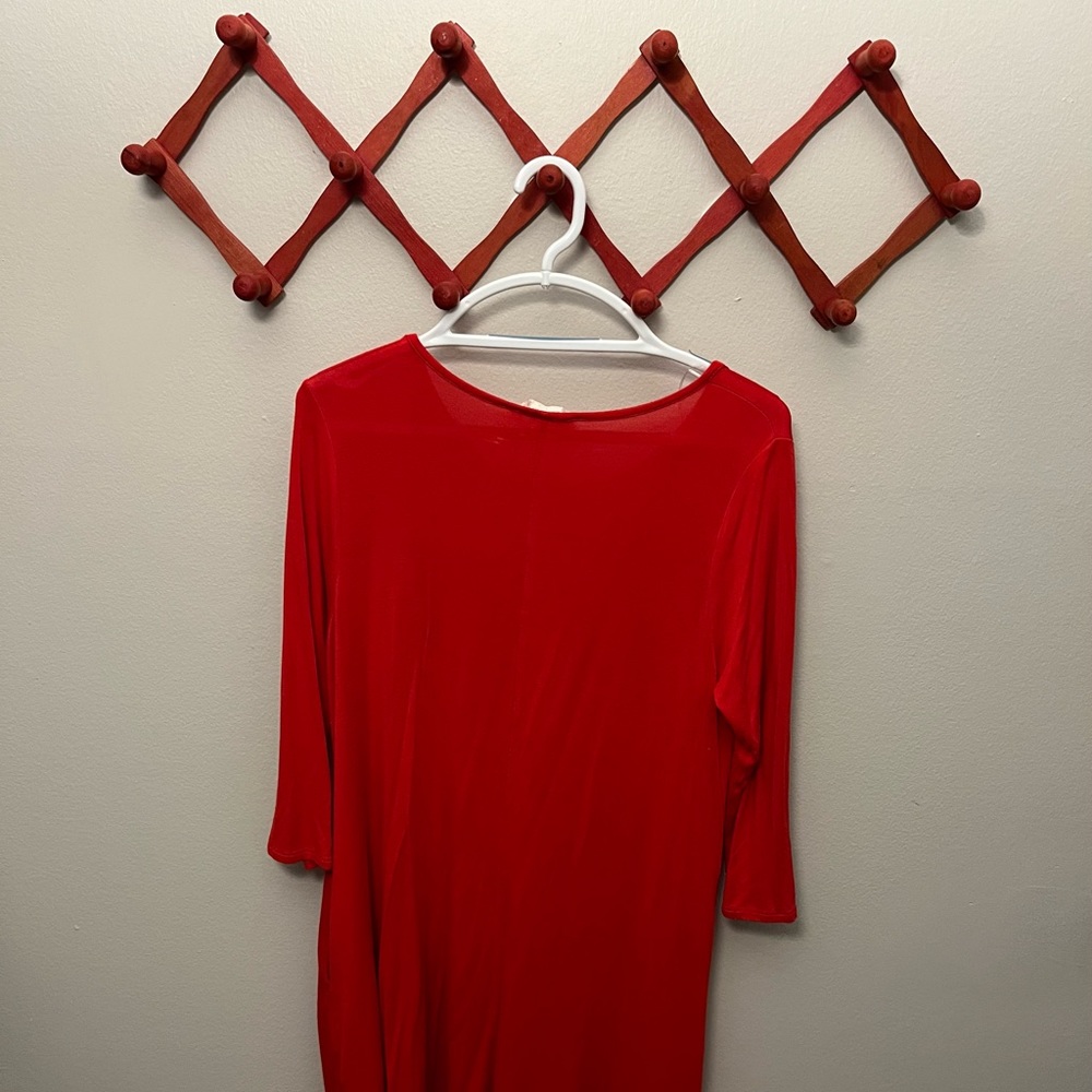 Altar’d State Bright Red Dress with Pockets - Picture 9 of 9